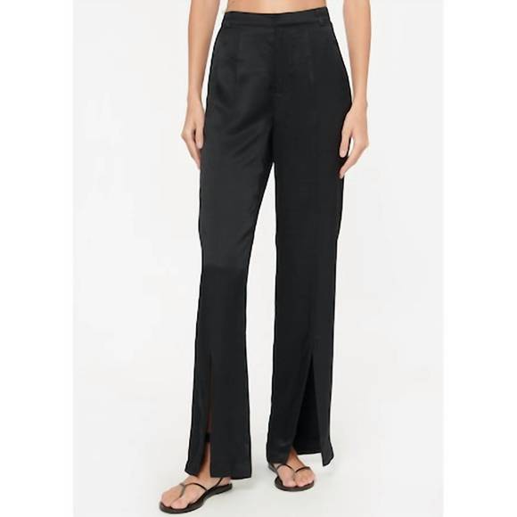 NEW CAMI NYC amelie twill pant in black - Picture 2 of 5